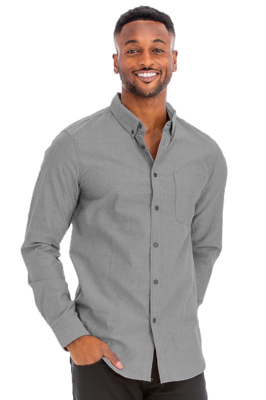 Weiv Men's Casual Long Sleeve Shirts Smile Sparker